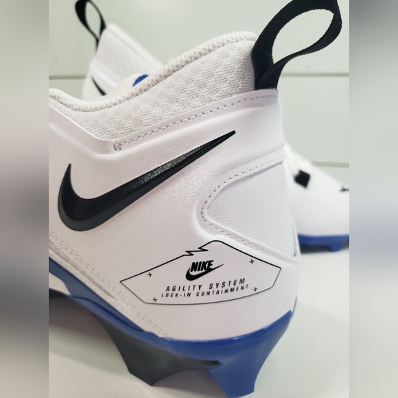 Nike Alpha Menace Pro 3 White Game Royal Blue CT6649-101 Football cleats Men 10 - Picture 6 of 11